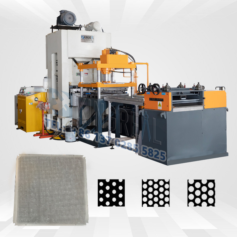 Garis produksi logam perforated otomatis lengkap
