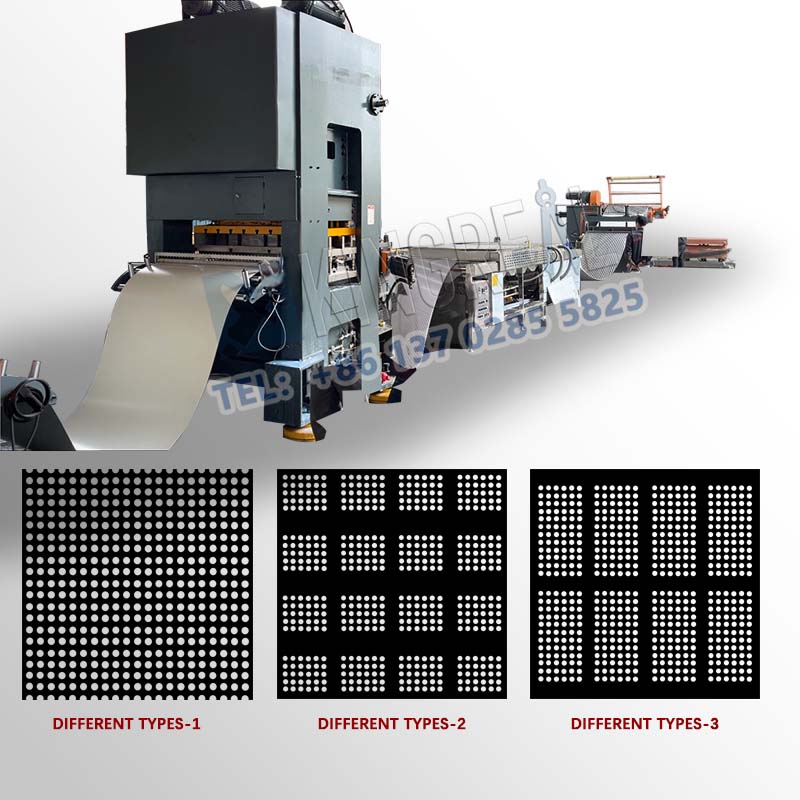 Sheet Coil Perforasi Lan Rewind Machine