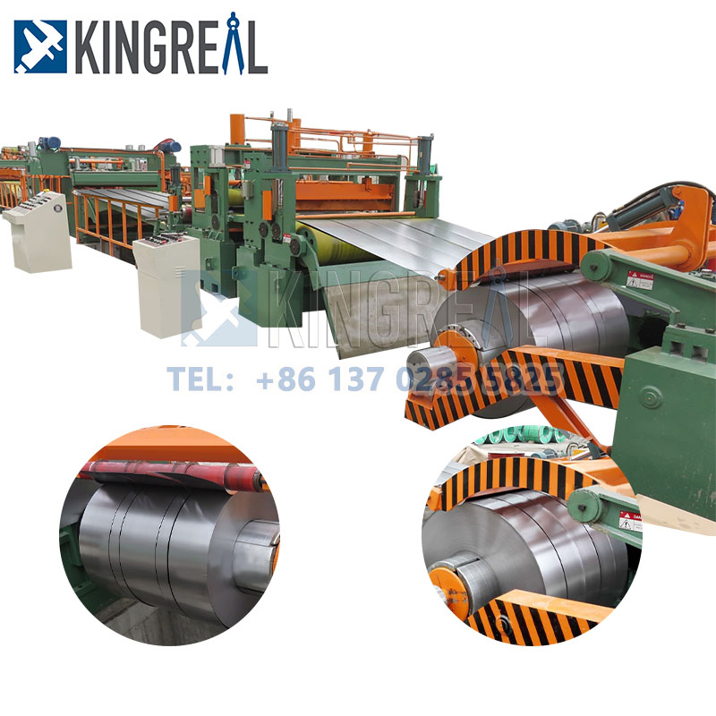 Mesin logam kumparan lambaran mesin rewinder sheet